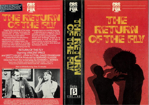 RETURN OF THE FLY (BETA) IMPORT