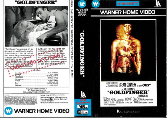 99205 GOLDFINGER (vhs) SKYLTEX