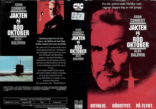Jakten på röd oktober (vhs)