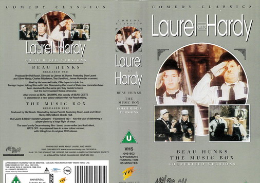 Laurel and Hardy: Beau Hunks + Music Box (vhs) uk