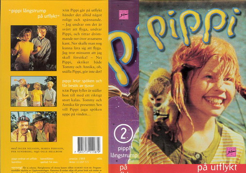 Pippi Långstrump 2 på utflykt (vhs) ny