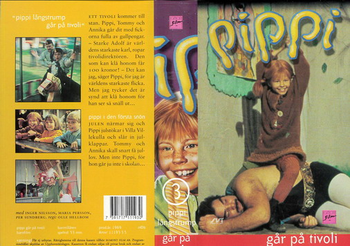 Pippi Långstrump 3 går på tivoli (vhs) ny