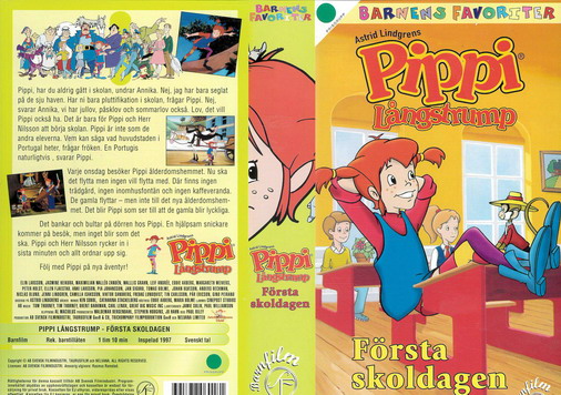 Pippi Långstrump: Första skoldagen (vhs)