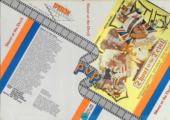 SHOUT AT THE DEVIL (vhs-omslag)