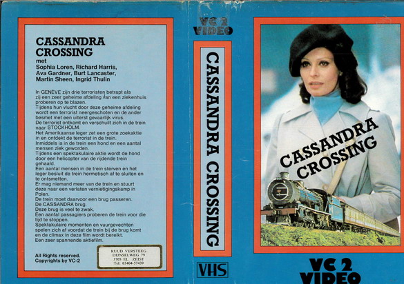 CASSANDRA CROSSING (vhs-omslag)