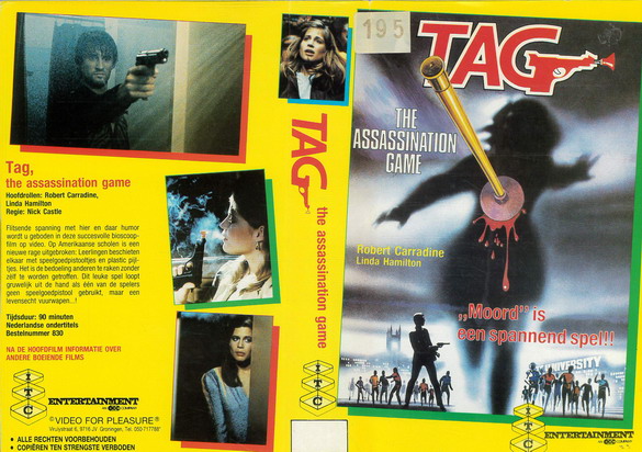 TAG, THE ASSASSINATION GAME (vhs-omslag)