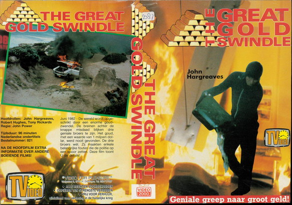 THE GREAT GOLD SWINDLE (vhs-omslag)