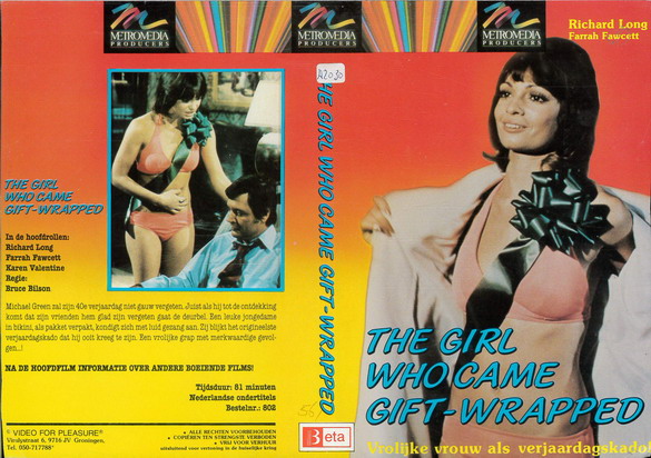 THE GIRL WHO CAME GIFT-WRAPPED (vhs-omslag)