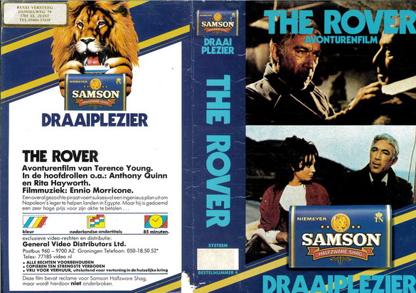 THE ROVER (vhs-omslag)