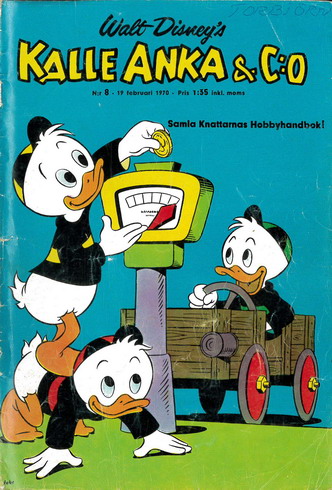 KALLE ANKA & CO 1970: 8 RITAT FRAMSIDA
