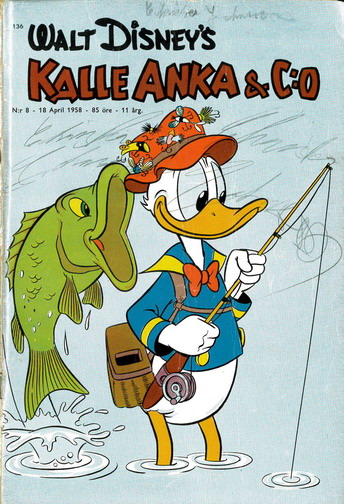 KALLE ANKA & CO 1958: 8 ritat framsida