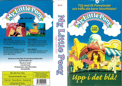 My Little Pony: Upp i det blå (vhs)