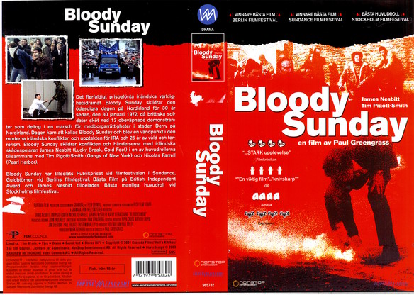 BLOODY SUNDAY (vhs-omslag)