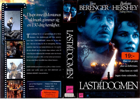LAST OF THE DOGMEN (Vhs-Omslag)