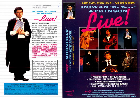 ROWAN MR BEAN ARKINSON LIVE (VHS)