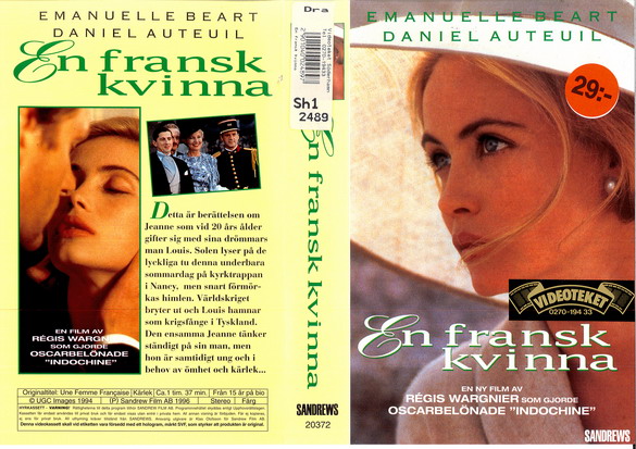 EN FRANSK KVINNA (vhs-omslag)