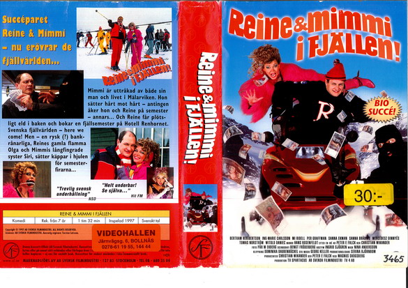 REINE & MIMMI I FJÄLLEN (vhs-omslag)