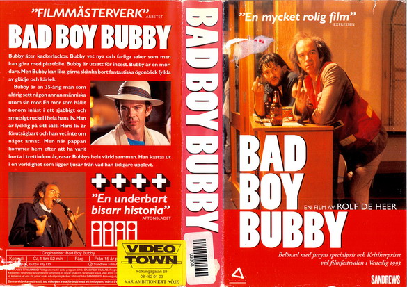 BAD BOY BUBBY (vhs-omslag)