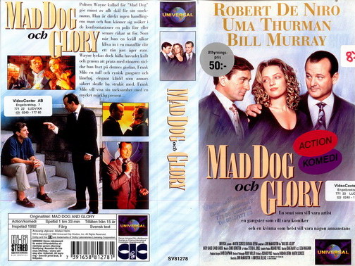 MAD DOG AND GLORY (VHS)
