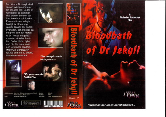 BLOODBATH OF DR JEKYLL (vhs)