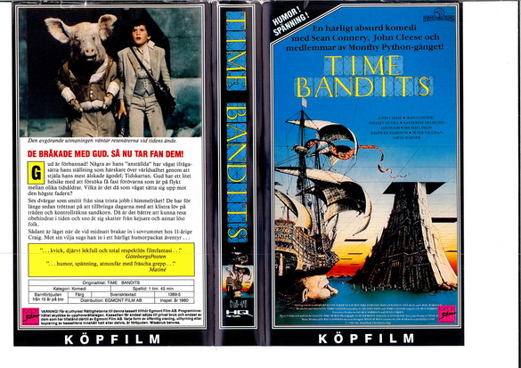 TIME BANDITS (Vhs-Omslag)