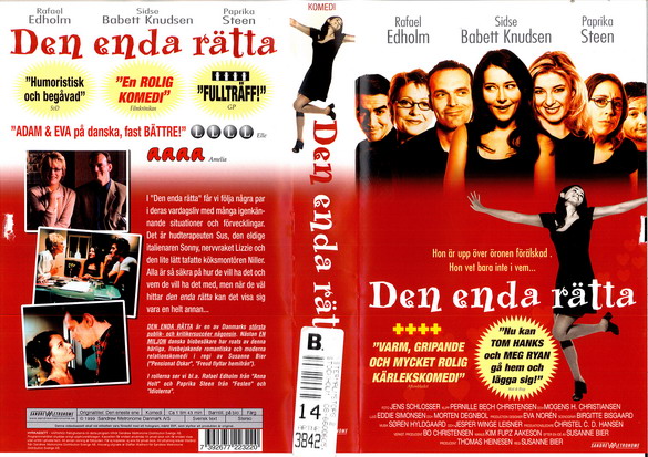 DEN ENDA RÄTTA (vhs-omslag)