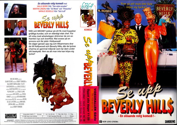 SE UPP BEVERLY HILLS (vhs-omslag)