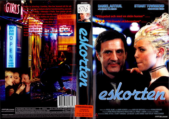 ESKORTEN (vhs-omslag)