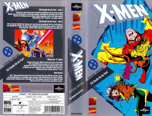X-MEN ( TILL DEATH DO US PART) (VHS)