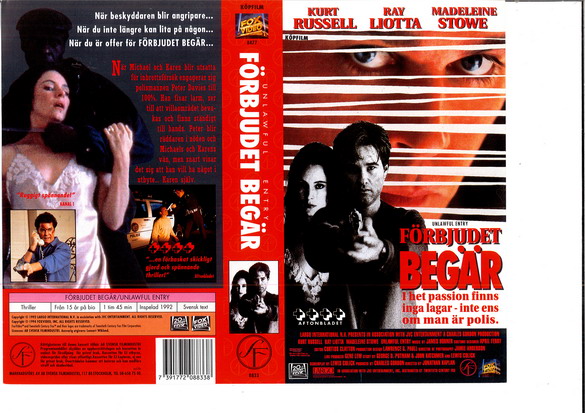 FÖRBJUDET BEGÄR (VHS)