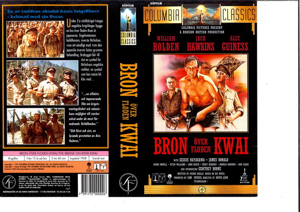 BRON ÖVER FLODEN KWAI (VHS)