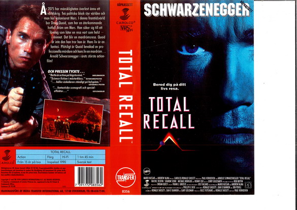 TOTAL RECALL (VHS)