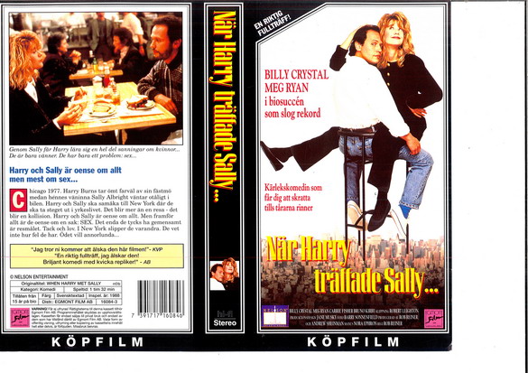 NÄR HARRY MÖTTE SALLY (VHS)