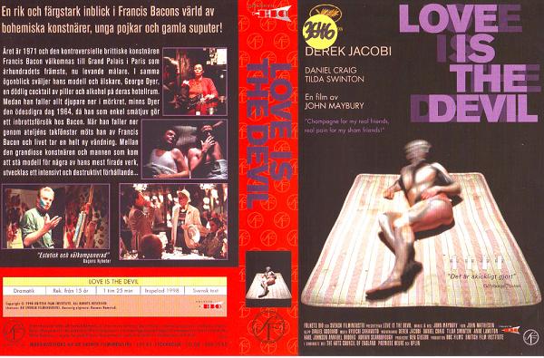 LOVE IS THE DEVIL (vhs-omslag)