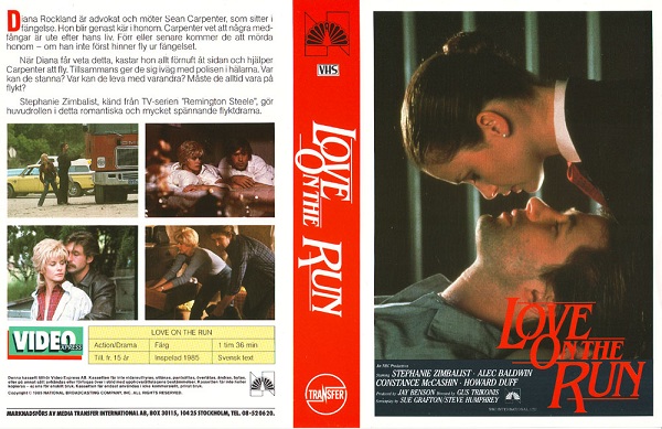 LOVE ON THE RUN (vhs-omslag)