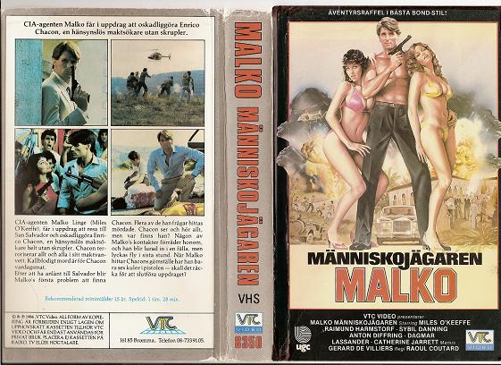 8350 MALKO - MÄNNISKJÄGAREN (VHS)