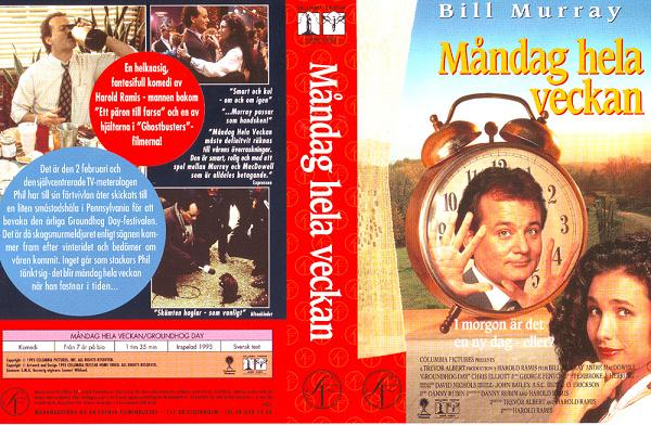 MÅNDAG HELA VECKAN (vhs-omslag)