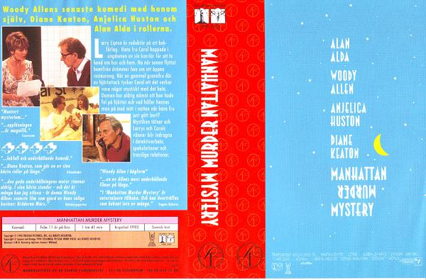 MANHATTAN MURDER MYSTERY (vhs-omslag)