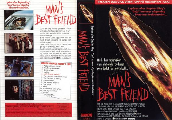 MANS BEST FRIEND (vhs-omslag)