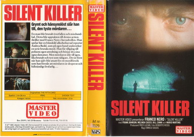 8529 SILENT KILLER (VHS) filmmakers ettiketter