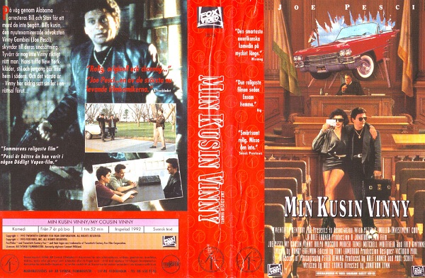 MIN KUSIN VINNY (vhs-omslag)