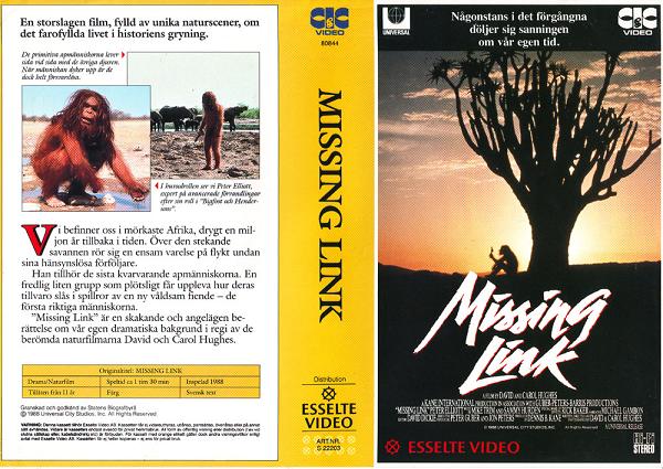 MISSING LINK (Vhs-Omslag)