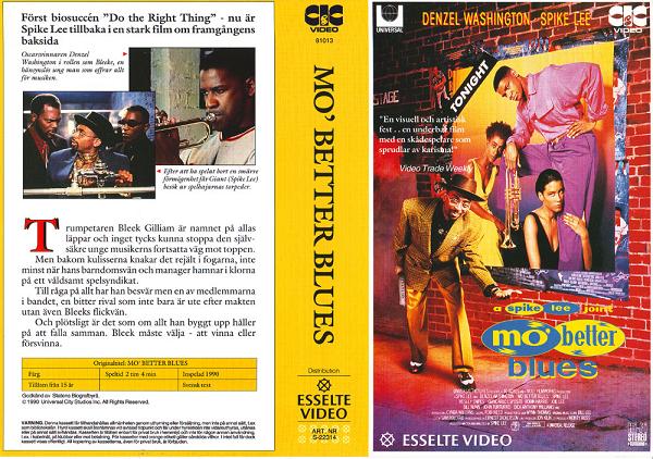 MO'BETTER BLUES (Vhs-Omslag)