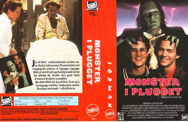 MONSTER I PLUGGET (vhs-omslag)