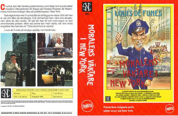 MORALENS VÄKTARE I NEW YORK (vhs-omslag)
