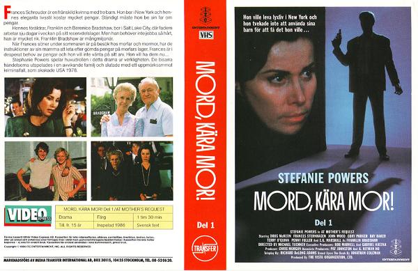 MORD, KÄRA MOR! DEL 1 (vhs-omslag)