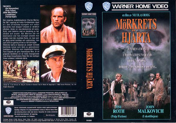 MÖRKRETS HJÄRTA (vhs-omslag)