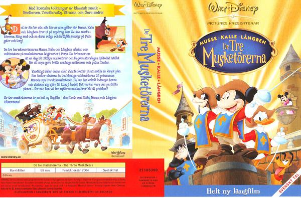 DE TRE MUSKETÖRERNA (tecknat) (VHS)