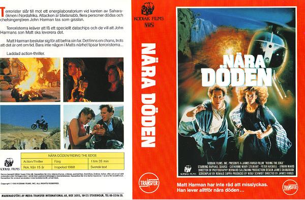 NÄRA DÖDEN (vhs-omslag)