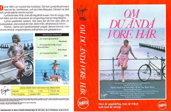 OM DU ÄNDÅ VORE HÄR (vhs-omslag)